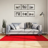 VidaXL tapis oviedo poils ras 120x170 cm rouge