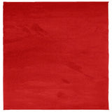 VidaXL tapis oviedo poils ras 160x160 cm rouge