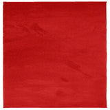 VIDAXL RAG OVIDO basso -pile 160x160 cm rosso