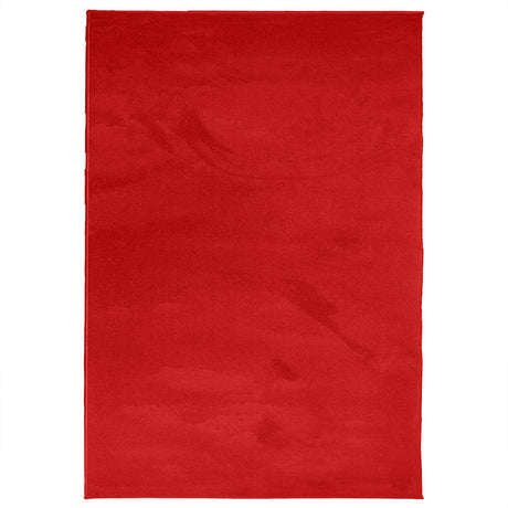 VidaXL tapis oviedo poils ras 160x230 cm rouge