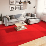 Vidaxl alfombra oviedo bajo -pile 300x400 cm rojo