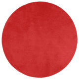 Vidaxl rug Oviedo Low -pile Ø 120 cm Red