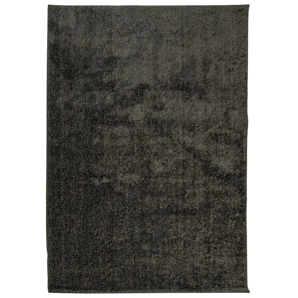 Vidaxl tapis istan pour un tas haut brillant 140x200 cm anthracite -colored