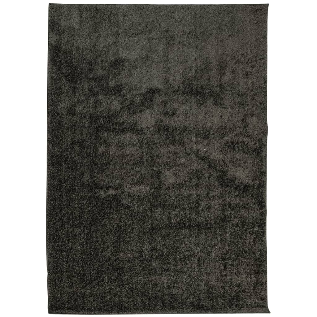 Vidaxl tapis istan pour un tas haut tas brillant 240x340 cm anthracite -colored