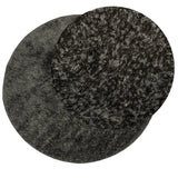 Vidaxl tapis istan poils longs brillant ø 80 cm anthracite