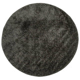 Vidaxl tapis istan poils longs brillant ø 120 cm asthracite