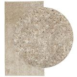 Vidaxl tapis istan poils longs brillant 80x150 cm beige
