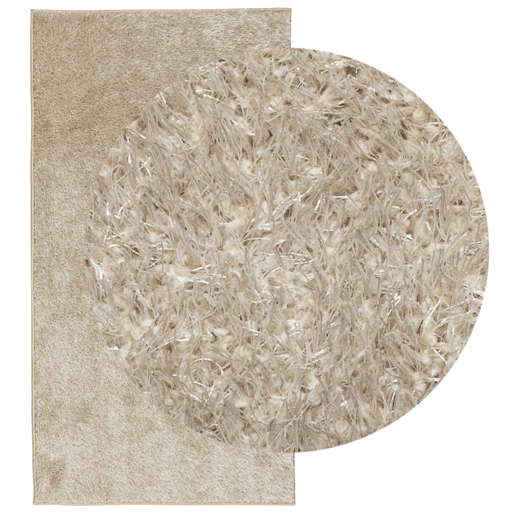 Vidaxl Rug Istan High Pila brillante 100x200 cm beige