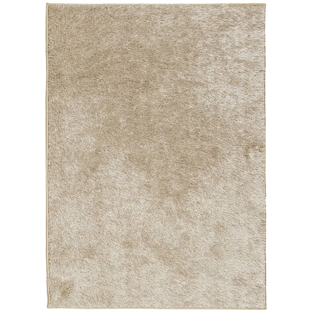 VidaXL tapis istan poils longs brillant 200x280 cm beige