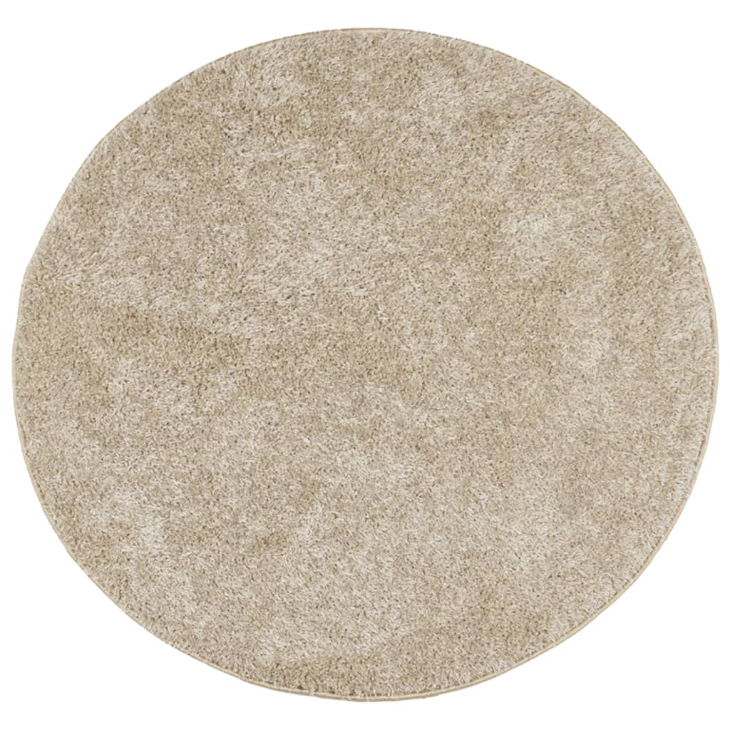 Vidaxl tappeto Istan per pila alta ghromy Ø 80 cm beige