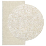 Vidaxl rug istan fir héich Koppel glänzend 80x150 cm Crème -Colored