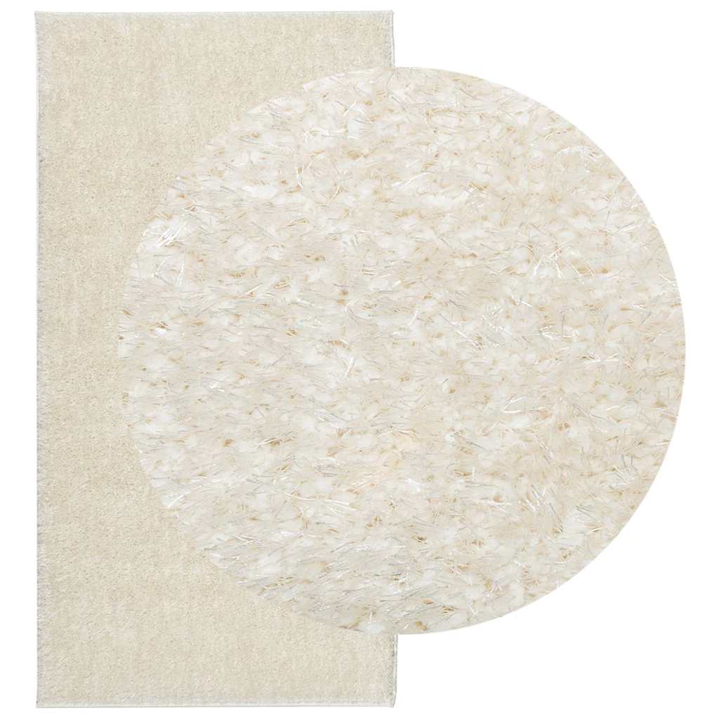 Vidaxx tapis istan poils longs brillant 80x150 cm couleur crème