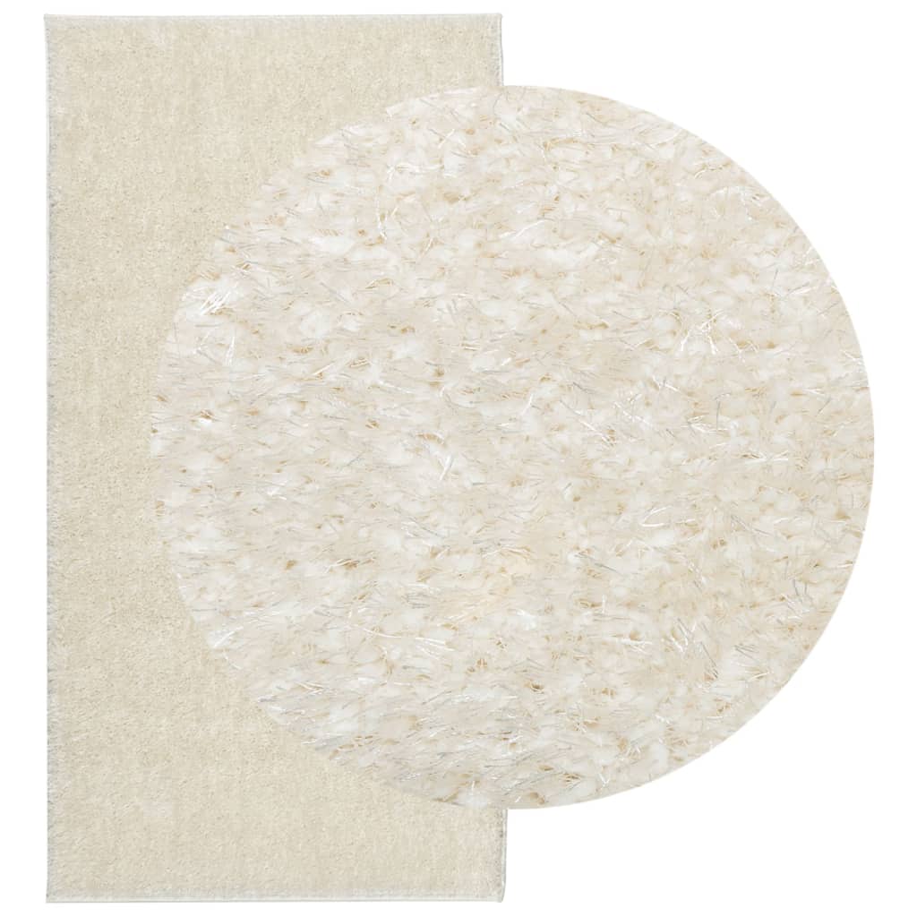 VidaXL rug Istan long pile glossy 100x200 cm cream -colored