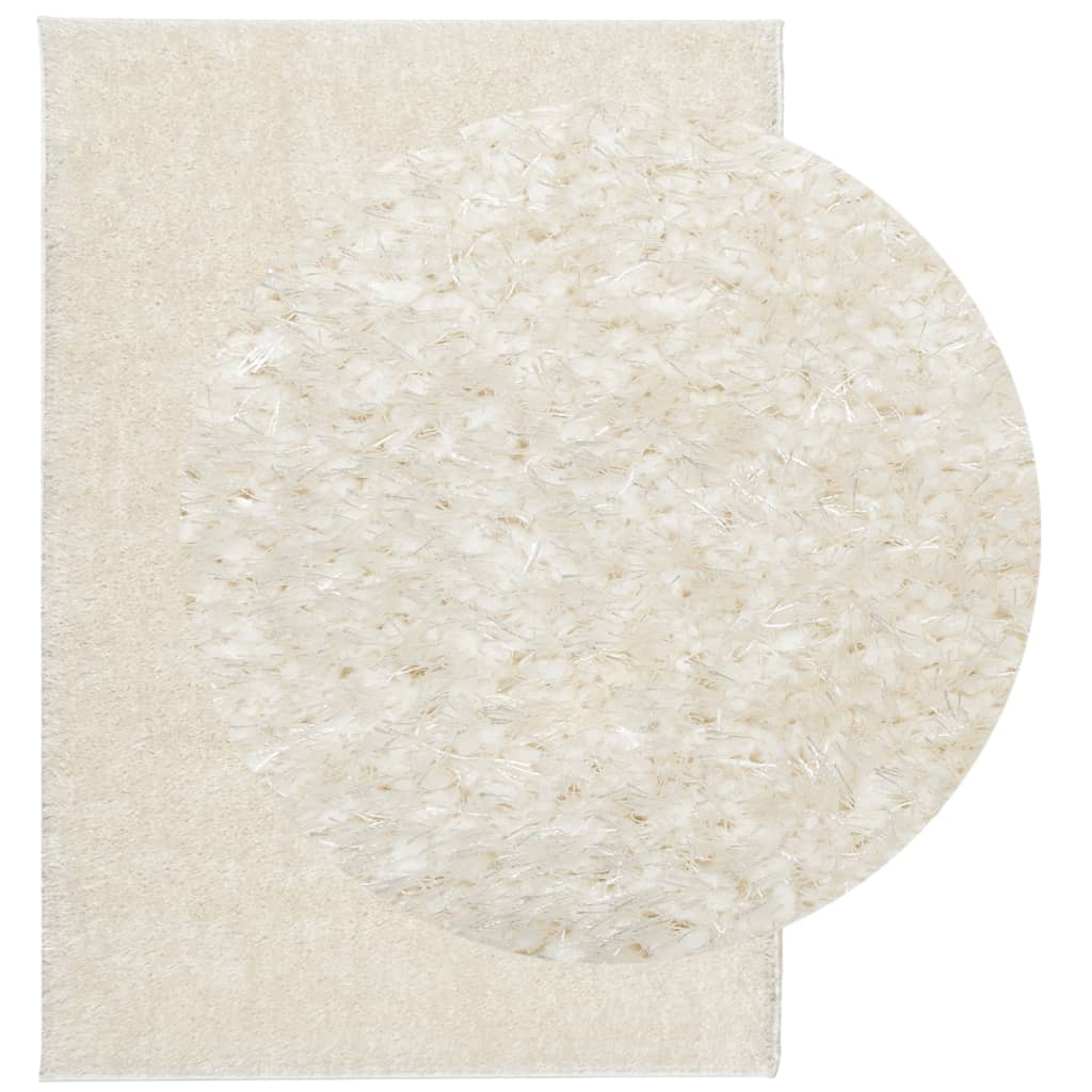 Vidaxx tapis istan poils longs brillant 140x200 cm couleur crème