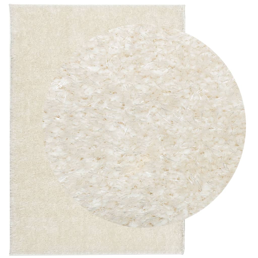 VidaXL rug Istan long pile glossy 160x230 cm cream -colored