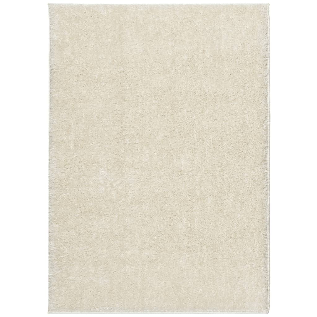 Vidaxx tapis istan poils longs brillant 240x340 cm couleur crème