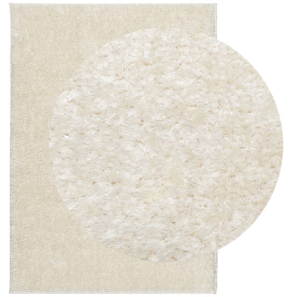 Vidaxl rug istan laange Staang glänzend 240x340 cm Crème -Colored