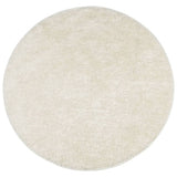 Vidaxl tapis istan poils longs brillant ø 160 cm couleur crème