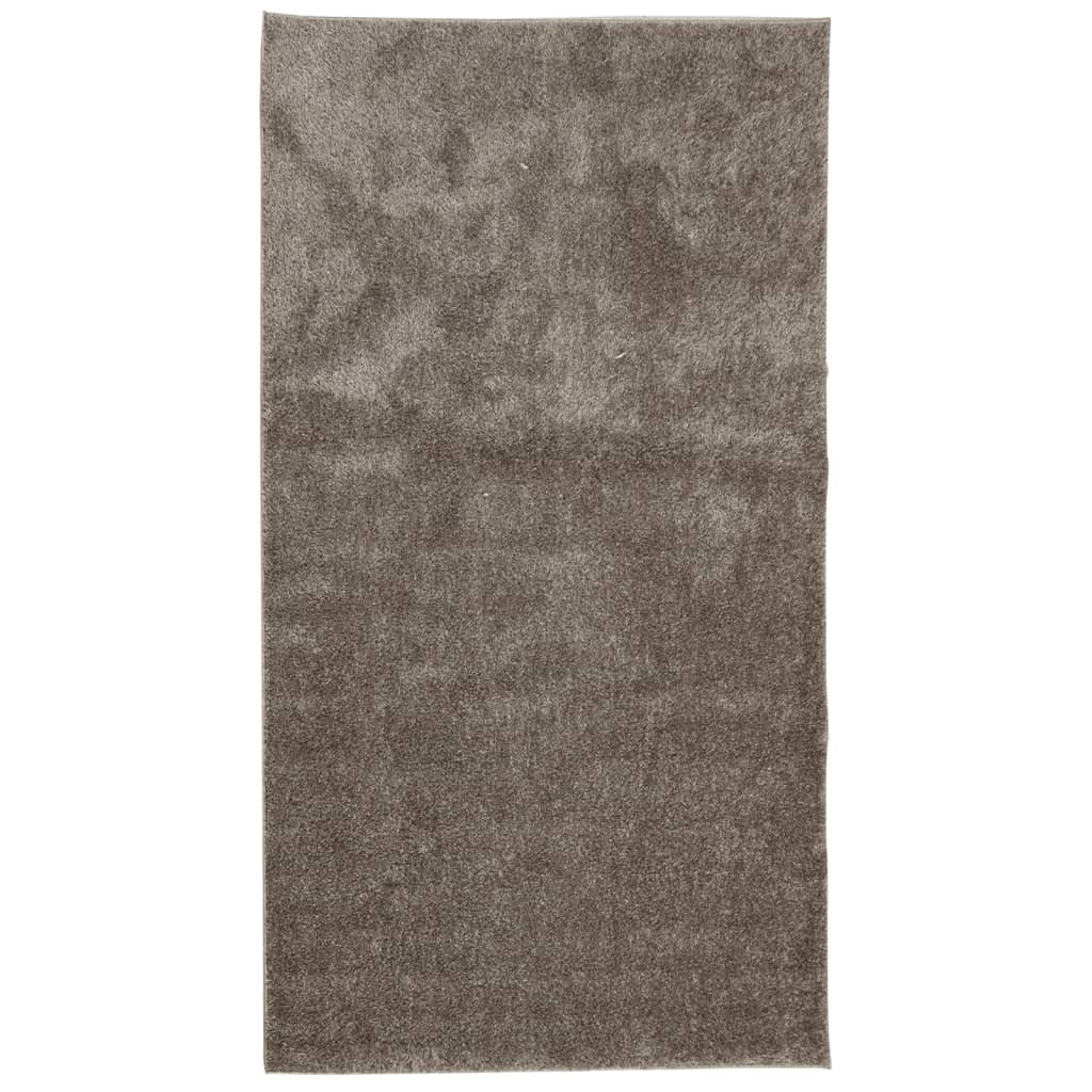 VidaXL rug Istan high pile glossy 80x150 cm gray