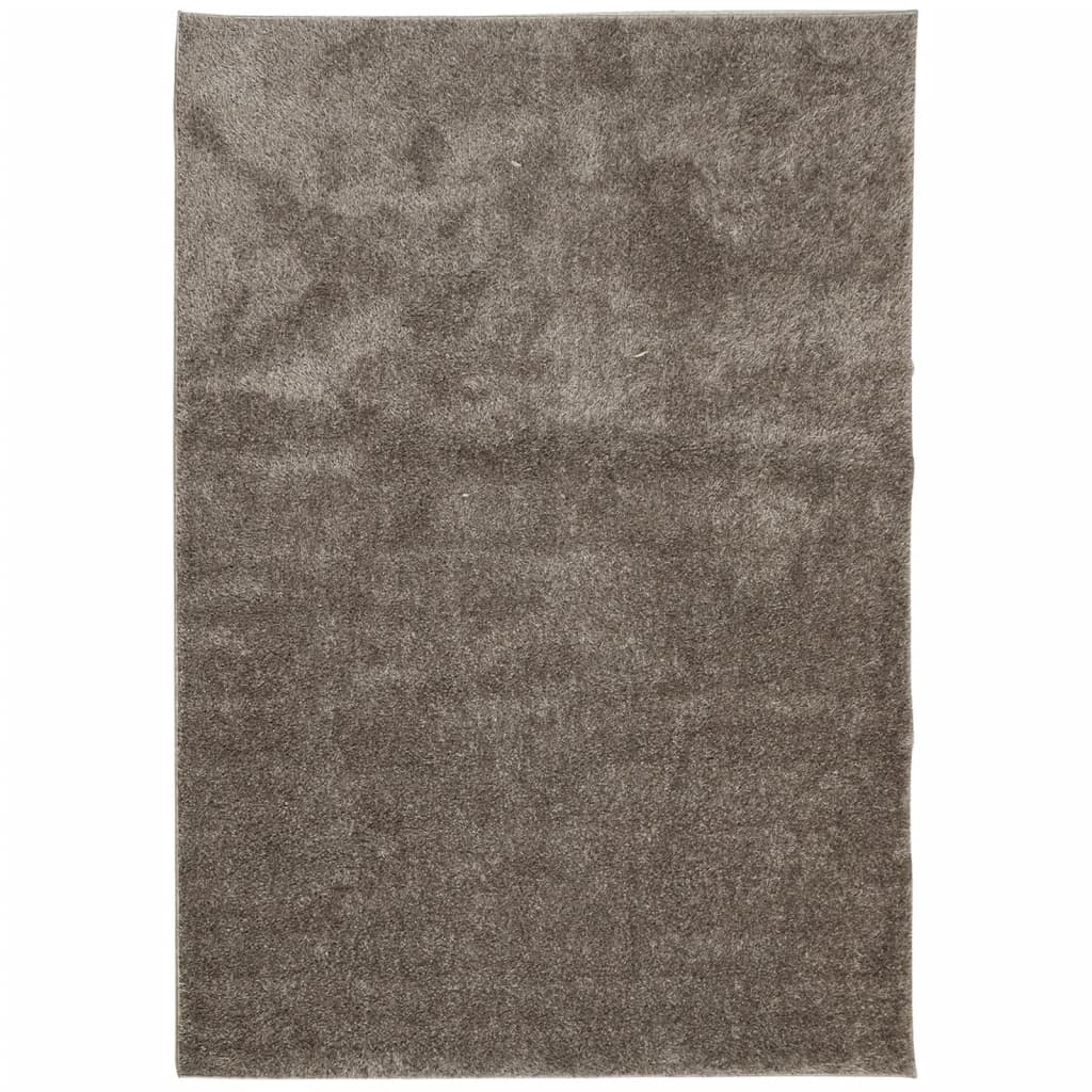 Vidaxl tapis Istan High Pile Glossy 120x170 cm Gray