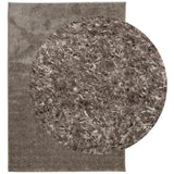 VidaXL tapis istan poils longs brillant 120x170 cm gris
