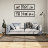 VidaXL tapis istan poils longs brillant 140x200 cm gris