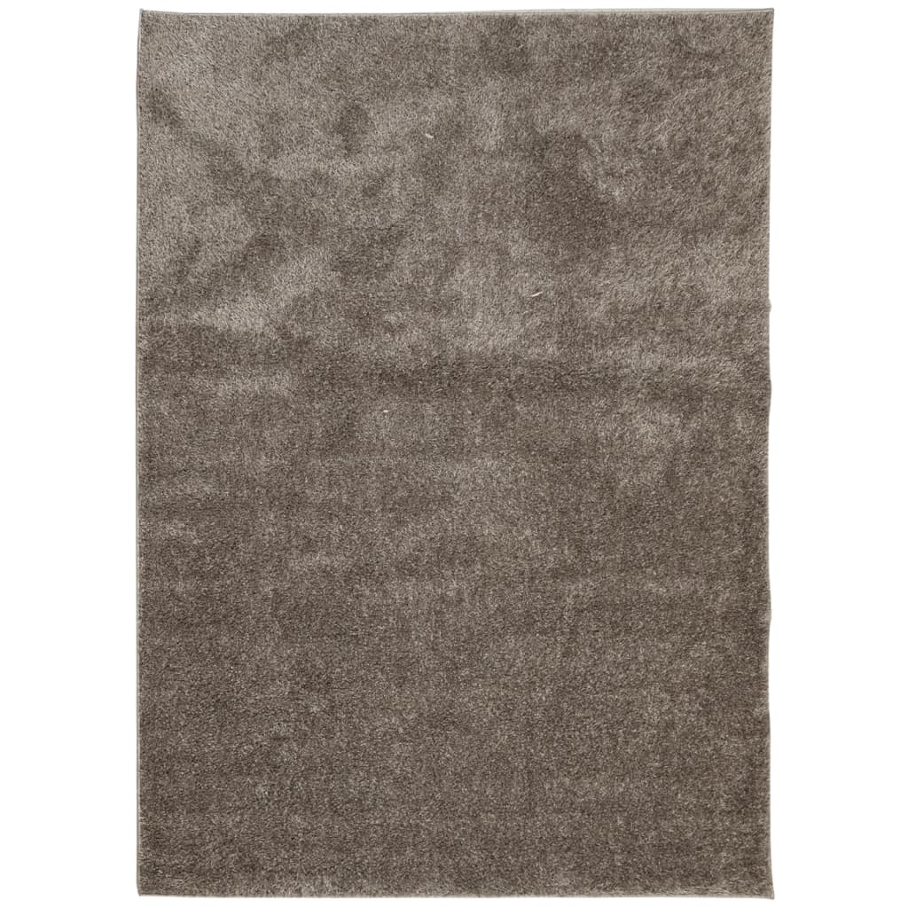 VidaXL tapis istan poils longs brillant 200x280 cm gris