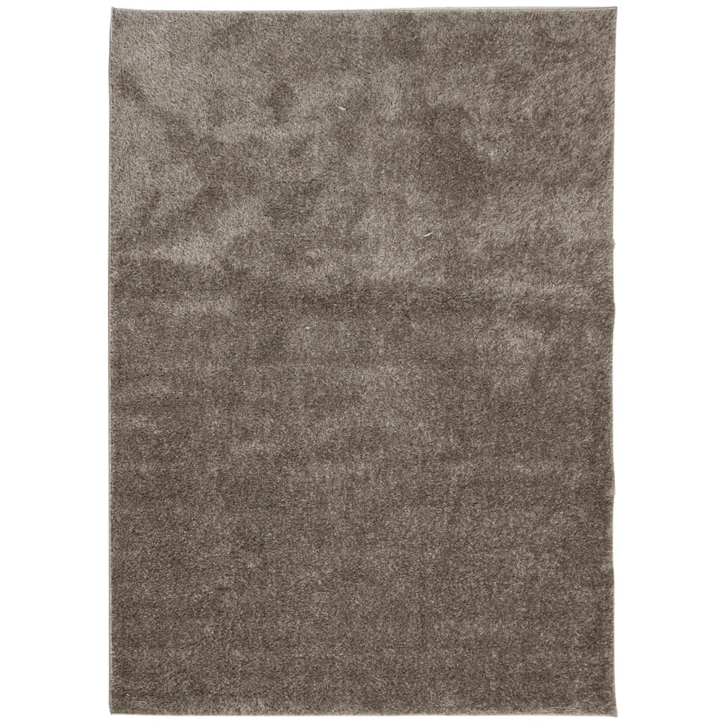 VidaXL tapis istan poils longs brillant 240x340 cm gris