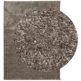 VidaXL tapis istan poils longs brillant 240x340 cm gris