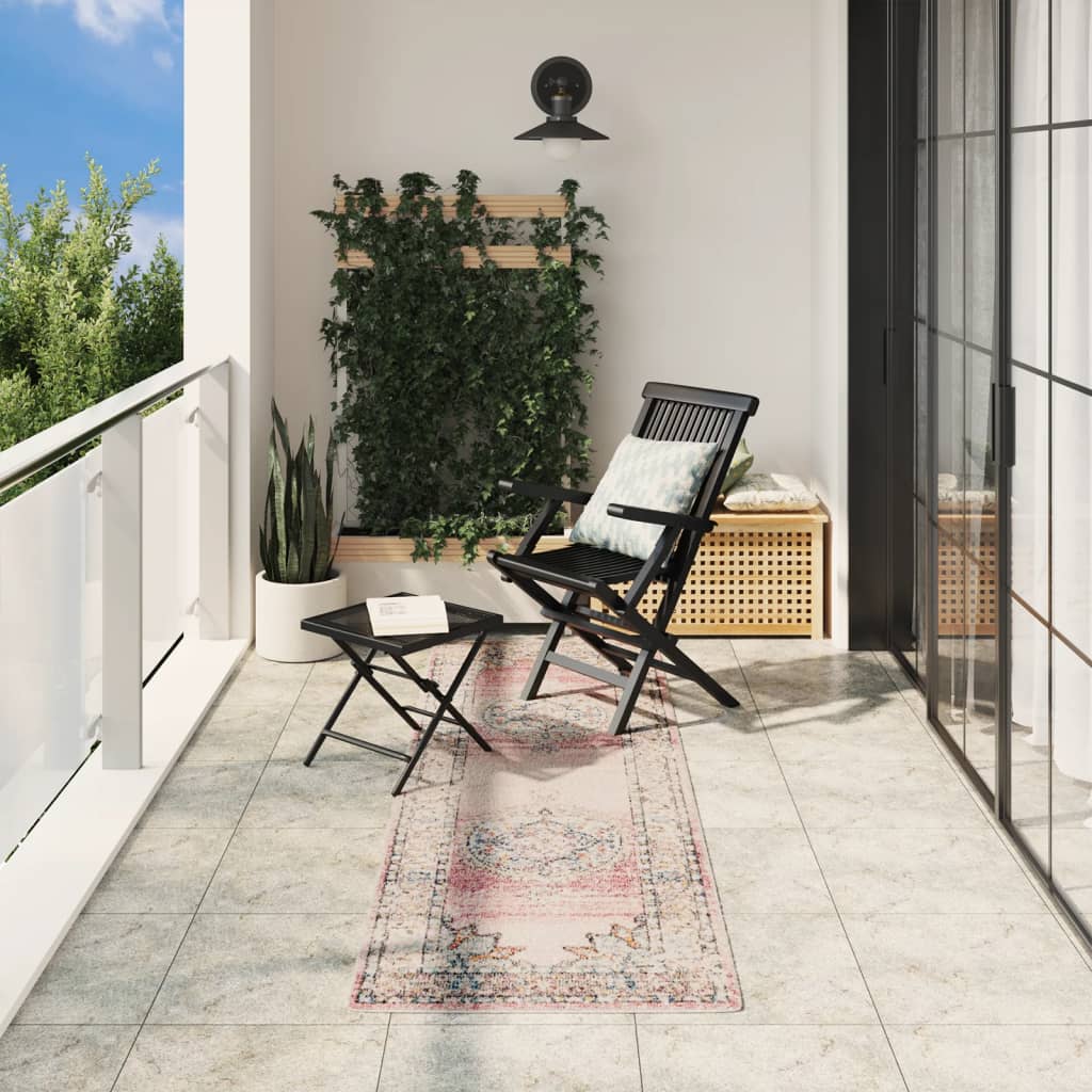 VidaXL tapis Arbizu intérieur et extérieur style vintage 80x250 cm