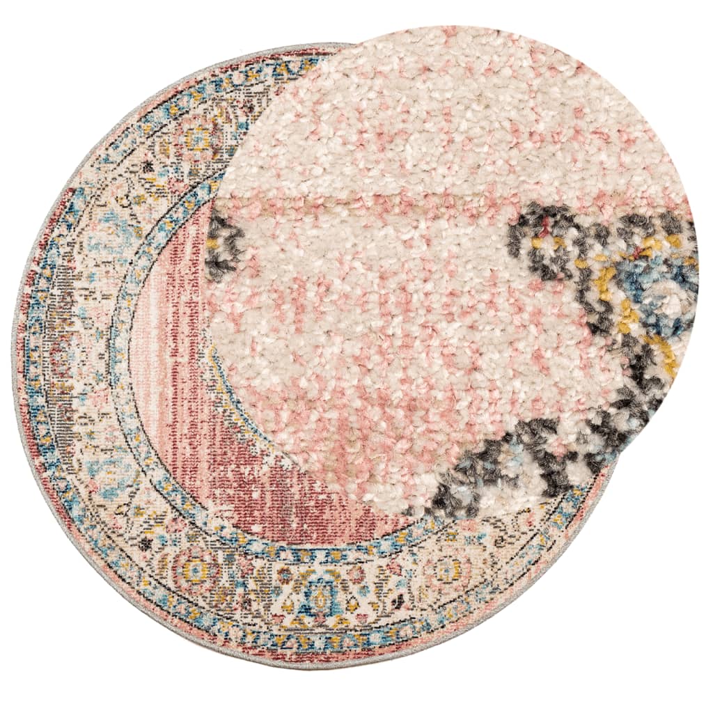 VidaXL tapis Arbizu intérieur et extérieur style vintage ø 200 cm