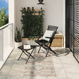 VidaXL tapis Arbizu intérieur et extérieur style vintage 80x150 cm