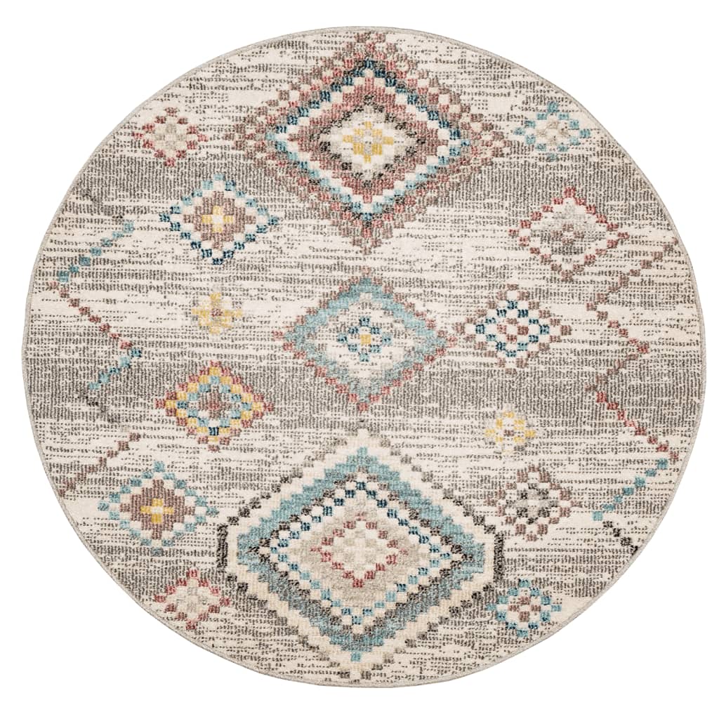 VidaXL tapis Arbizu intérieur et extérieur style vintage ø 200 cm