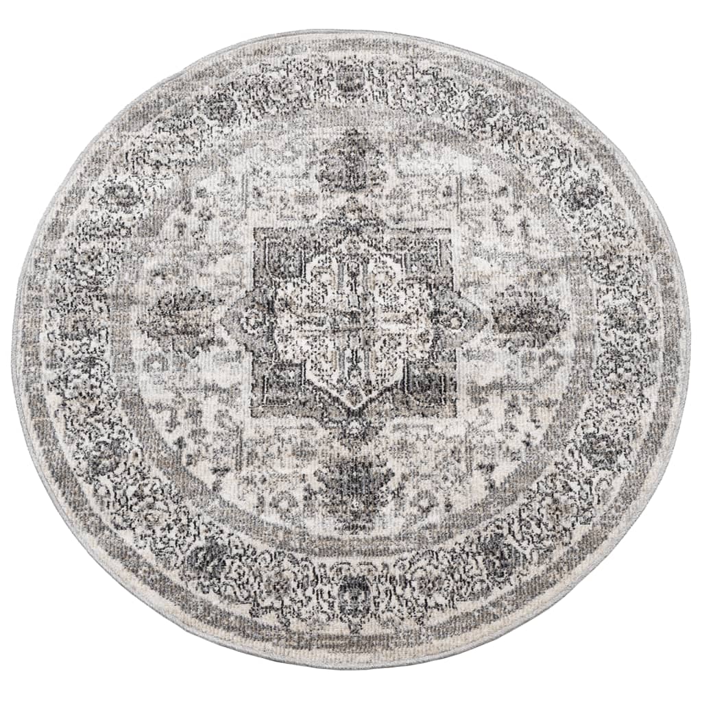 VidaXL tapis Arbizu intérieur et extérieur style vintage ø 120 cm