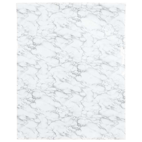 VidaXL Film pour meubles autocollant 90x500 cm PVC marbre blanc