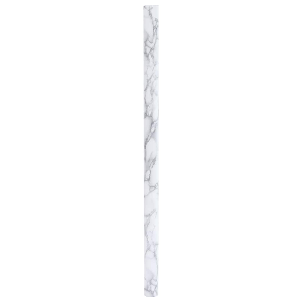 VidaXL Film pour meubles autocollant 90x500 cm PVC marbre blanc