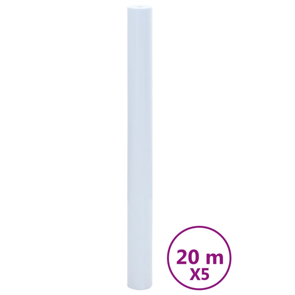 Vidaxl -fönsterfilmer 5 ST STATISK MATT PVC Transparent White