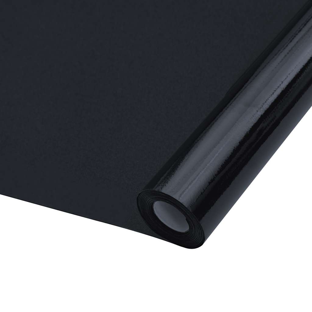 VidaXL Films pour fenêtres 3 pcs statique mat PVC noir