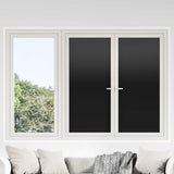 VidaXL Films pour fenêtres 3 pcs statique mat PVC noir