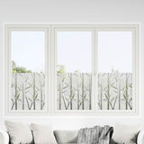 VidaXL Films pour fenêtres 4 pcs motif bambou mat PVC