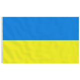 VidaXL Drapeau avec mât Ukraine 6,23 m aluminium