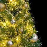 Vidaxl Kunstkerstboom con 150 LED Balls e neve 120 cm