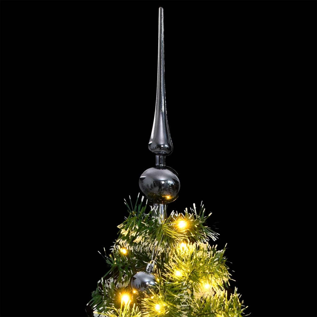 Vidaxl Kunstkerstboom con cardini 150 LED e palle di Natale 120 cm