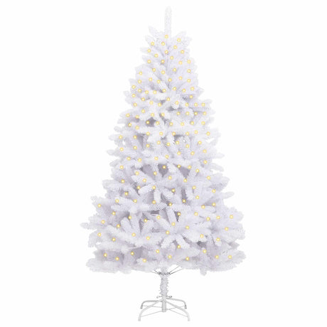 Vidaxl kunstkerstboom met 300 led wit 300 cm pvc en metaal