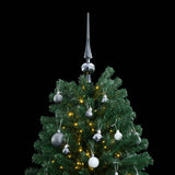 VidaXL Kunstkerstboom with hinges 300 LEDs and Christmas balls 180 cm