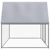 Cage à poulets VidaXL 3x2x2 m en acier galvanisé argent et gris