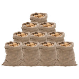 Vidaxl Jute Sacs 10 pièces 220 g m² 60x105 cm 100% jute