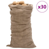 Vidaxl Jute Torby 30 sztuk 220 g m² 65x135 cm 100% juty