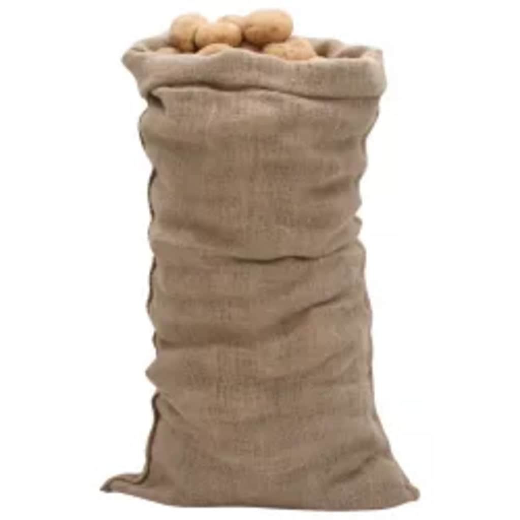VidaXL Sacs de jute 30 pièces 220 g m² 65x135 cm 100% jute