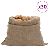 VidaXL Sacs de jute 30 pièces 220 g m² 100x110 cm 100% jute